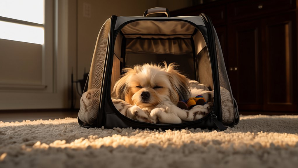 acclimate dog to carrier