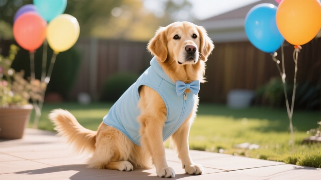comfortable dog happy party