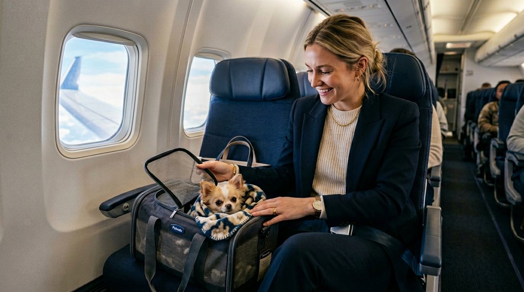 flying with small dogs